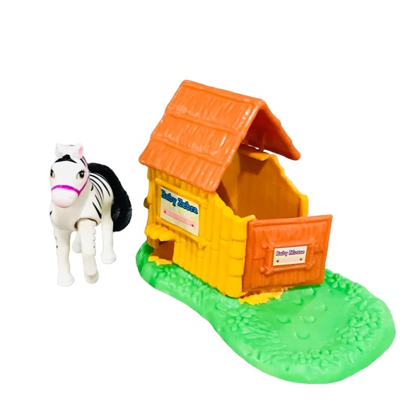 Vintage Kenner Littlest Pet Shop Zoo Baby Nursery Zebra - Picture 3 of 3